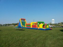 72 1619793219 72' Obstacle Course w/slide