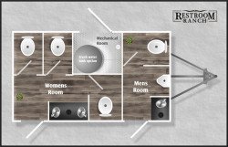 5 station floorplan 1696281576 5 Station Restroom Trailer