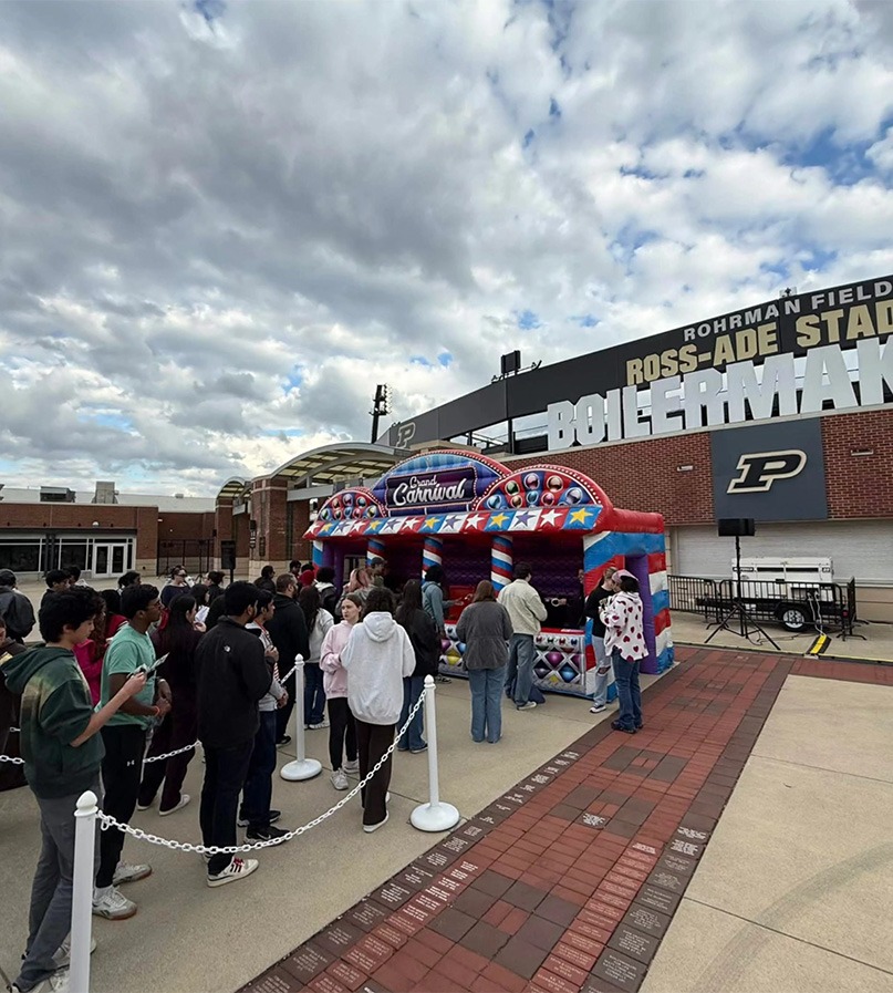 School carnival games and inflatables
