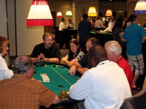 Bustling Casino Card Table Gathering Blog